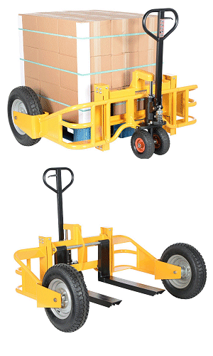 Heavy-Duty All-Terrain Pallet Truck — 2,500 Lbs. Uniform Capacity